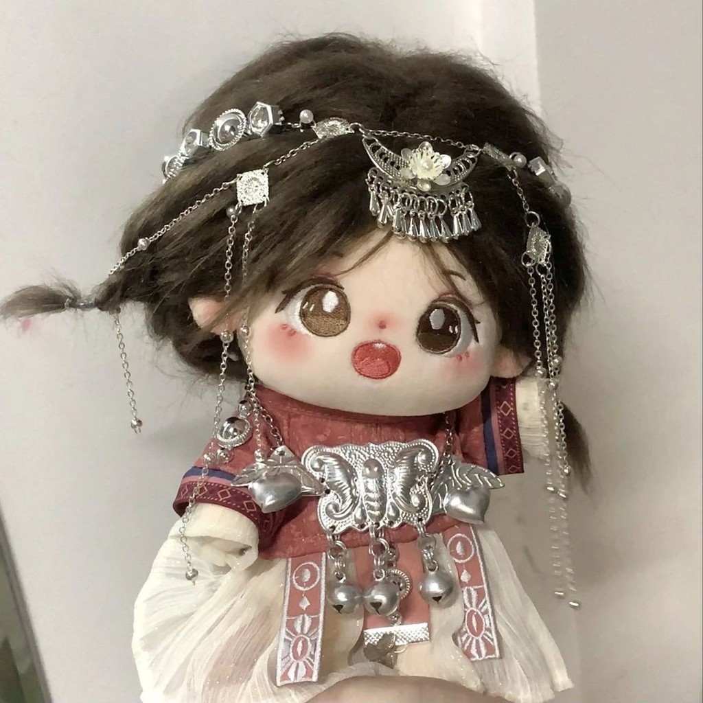 【萌寶】20釐米棉花娃娃20cm娃衣苗族套裝古風全套無屬性玩偶衣服無屬性