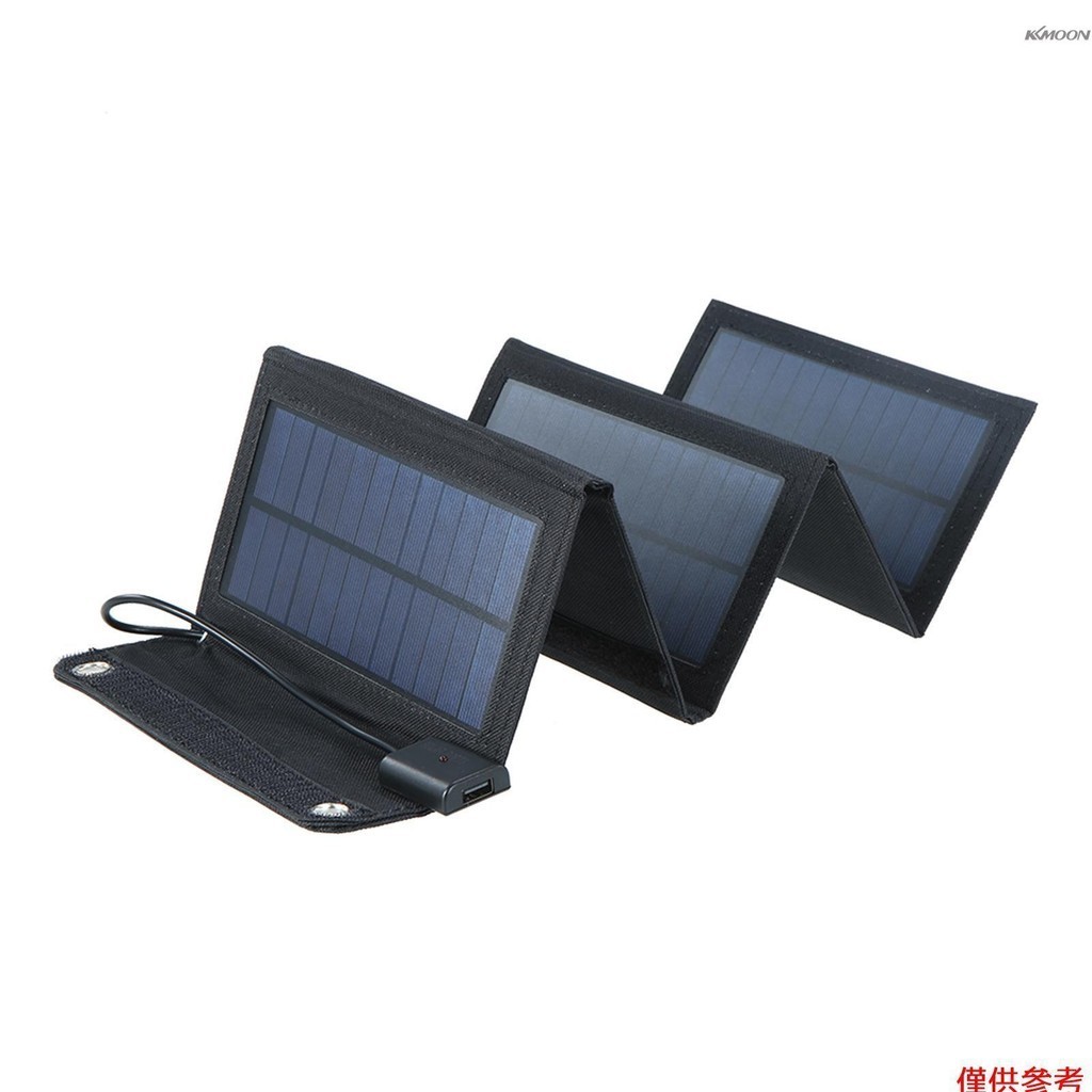 20w 太陽能充電器可折疊太陽能電池板帶 USB 端口防水露營旅行兼容 iPhone 和 Android 智能手機