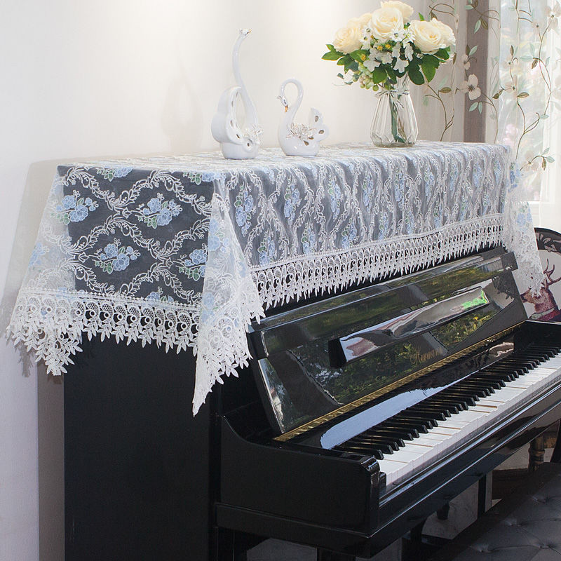 ⋞鋼琴罩⋟現貨  鋼琴罩 北歐琴披現代簡約高檔布藝  蓋巾  半罩韓系  鋼琴布  鍵盤  蓋布  防塵