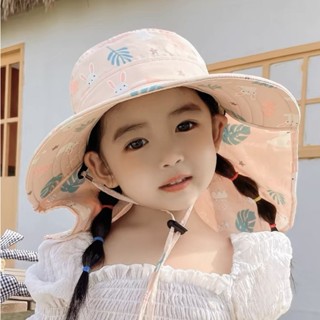 兒童防晒帽子新款防紫外線薄太陽帽男女童遮陽帽