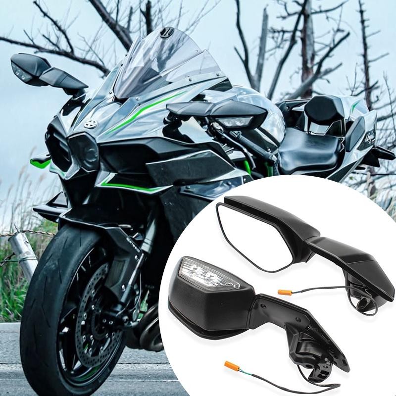 【台灣出貨】適用新款川崎H2 H2sx H2r NINJA400 忍者400 ZX-4R倒車反光後視鏡