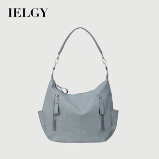 IELGY 時尚辣妹風機車包 復古大容量斜揹包 通勤托特包