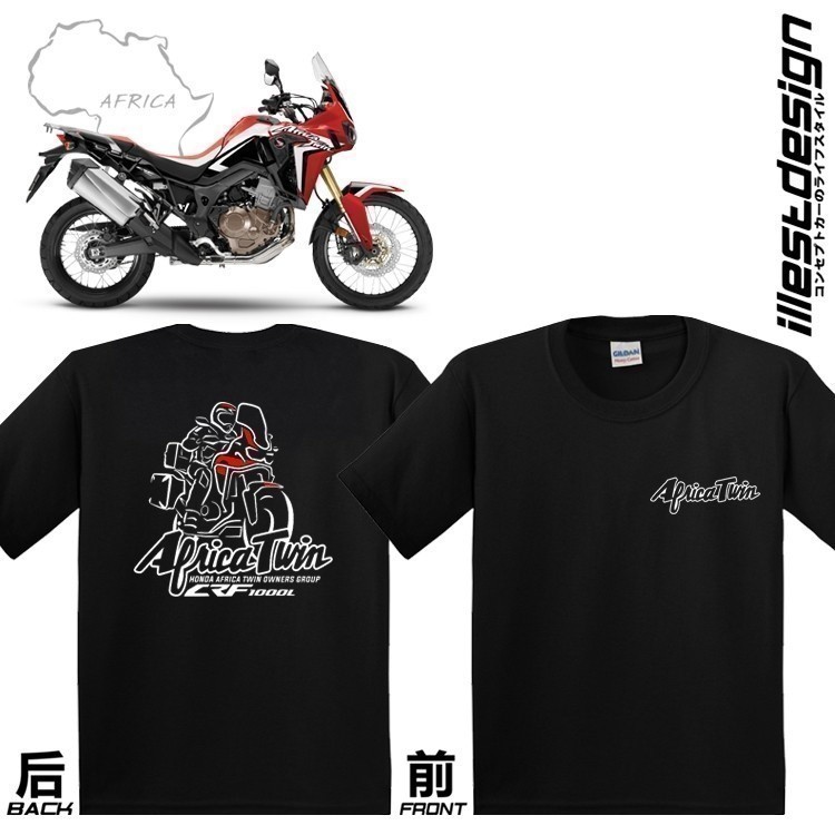 HONDA 時尚 23 2025 Moto T 恤:本田 Africa Twin CRF1000 XRV750 設計 T