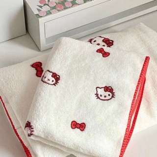 可愛卡通 Hellokitty毛巾 洗澡浴巾 ins風 家用裹巾 珊瑚絨 吸水材質