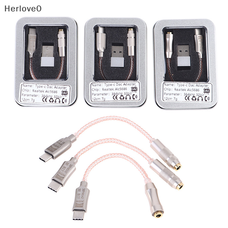 Herlove LXDAC A01 ALC5686 USB Type C 轉 3.5mm DAC 耳機放大器數字解碼器