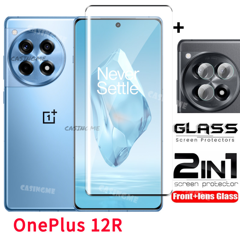 ONEPLUS 一加 12R 曲面鋼化玻璃全覆蓋前膜後鏡頭鋼化玻璃膜屏幕保護膜適用於一加 12R 一加 12R 一加 1
