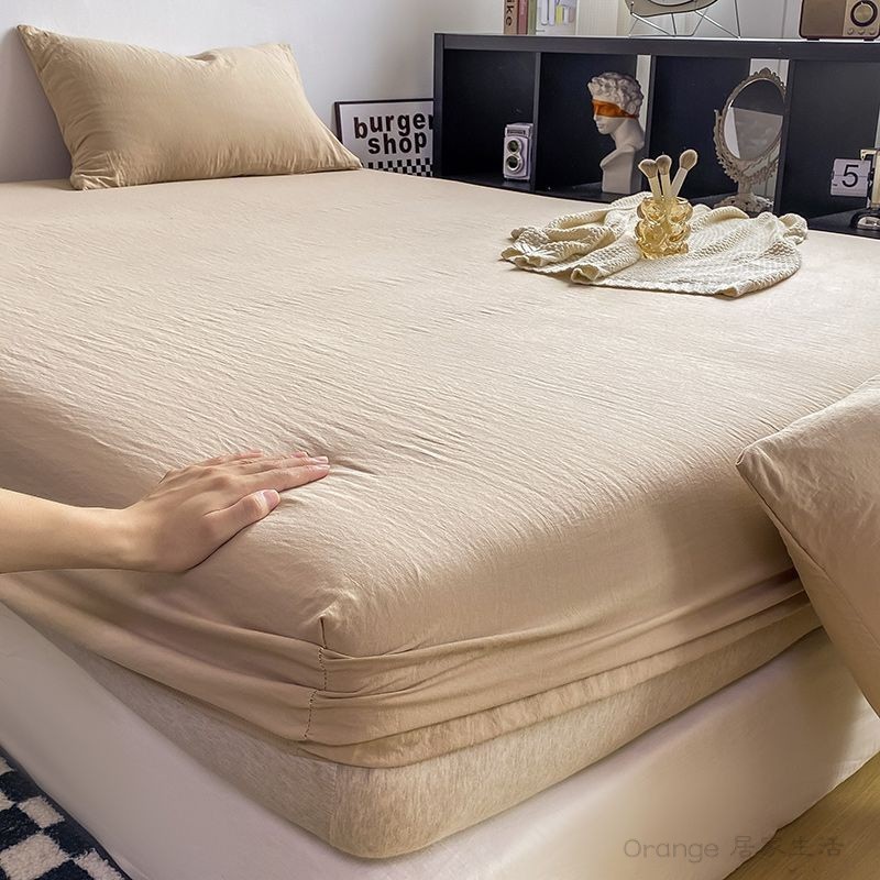 【現貨速發】素色床包 柔軟舒適透氣 單人床罩 雙人床包 雙人加大床包 宿舍床包 單人床包組 床套組雙人 雙人特大床包