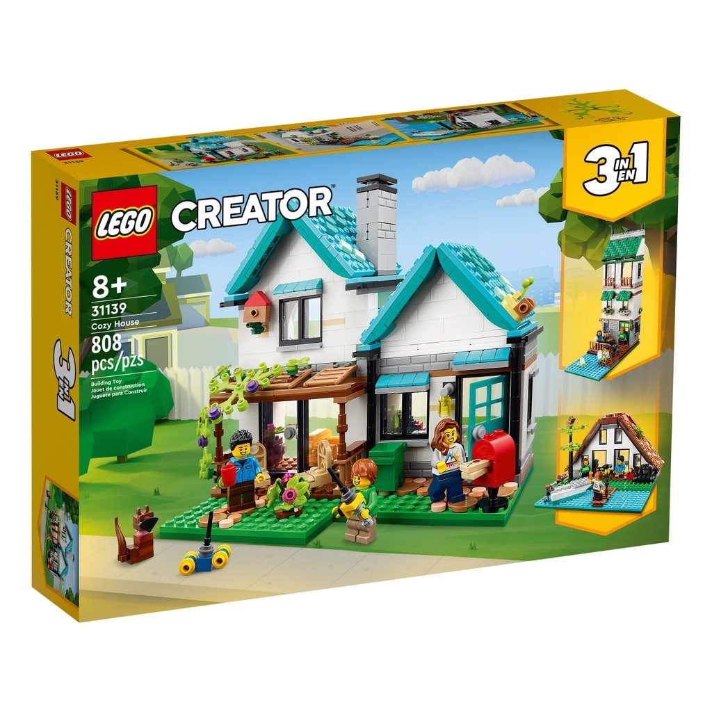 請先看內文 LEGO 樂高 創意百變系列3合1 31139 溫馨小屋 Cozy House
