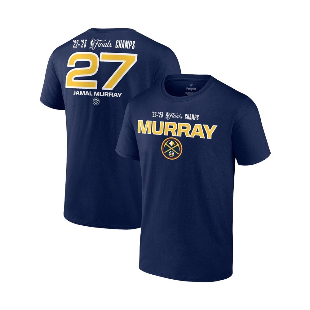 2022-2023 NBA 總冠軍 丹佛金塊 Denver Nuggets #27 穆雷 總冠軍T 恤 休閒T恤  短袖