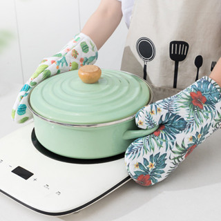 家用微波爐隔熱手套廚房烘焙烤箱手套防熱加厚耐高溫烘焙工具