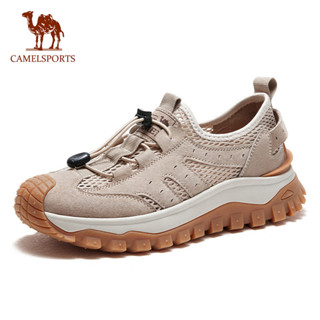 CAMEL SPORTS駱駝 女士戶外運動鞋 耐磨無繫帶休閒徒步登山鞋