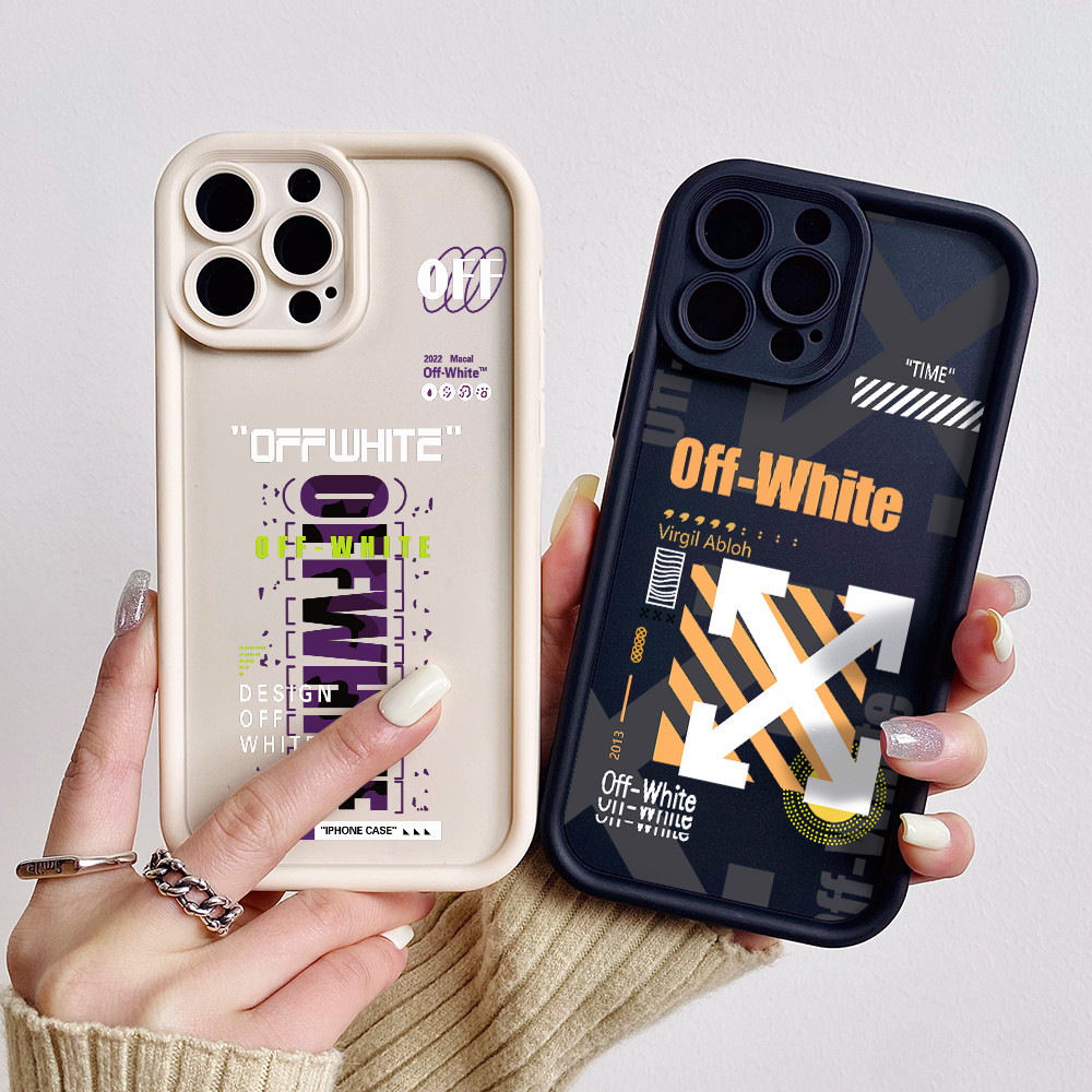 幸運時尚米白色手機殼適用於 iphone 15 11 12 14 13 pro max xr x 7 8 plus mi