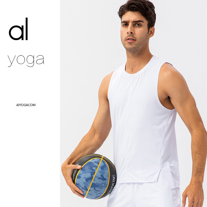 alo yoga運動背心吸溼排汗速乾健身背心籃球背心男寬鬆訓練服