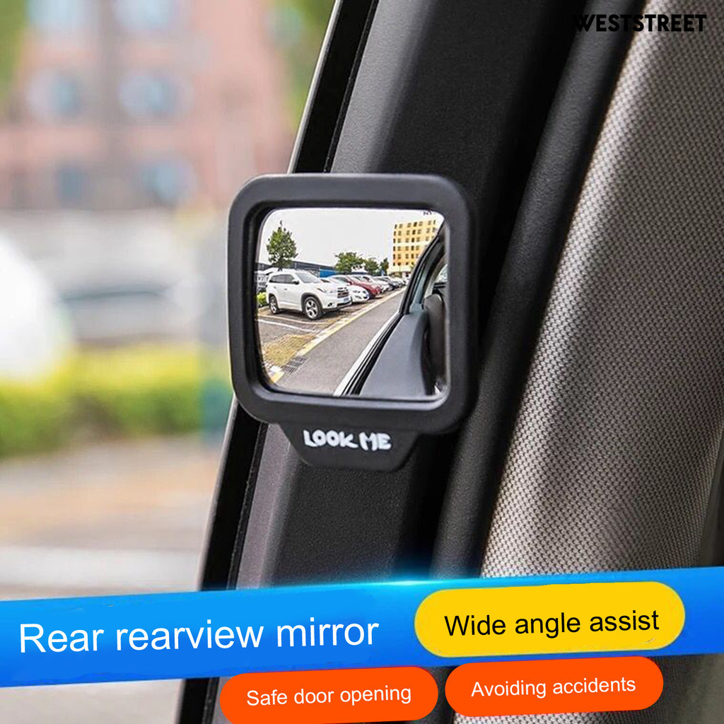 滿額免運&gt;AMZ 汽車二排後照鏡 車內輔助後視小圓鏡下車觀察鏡