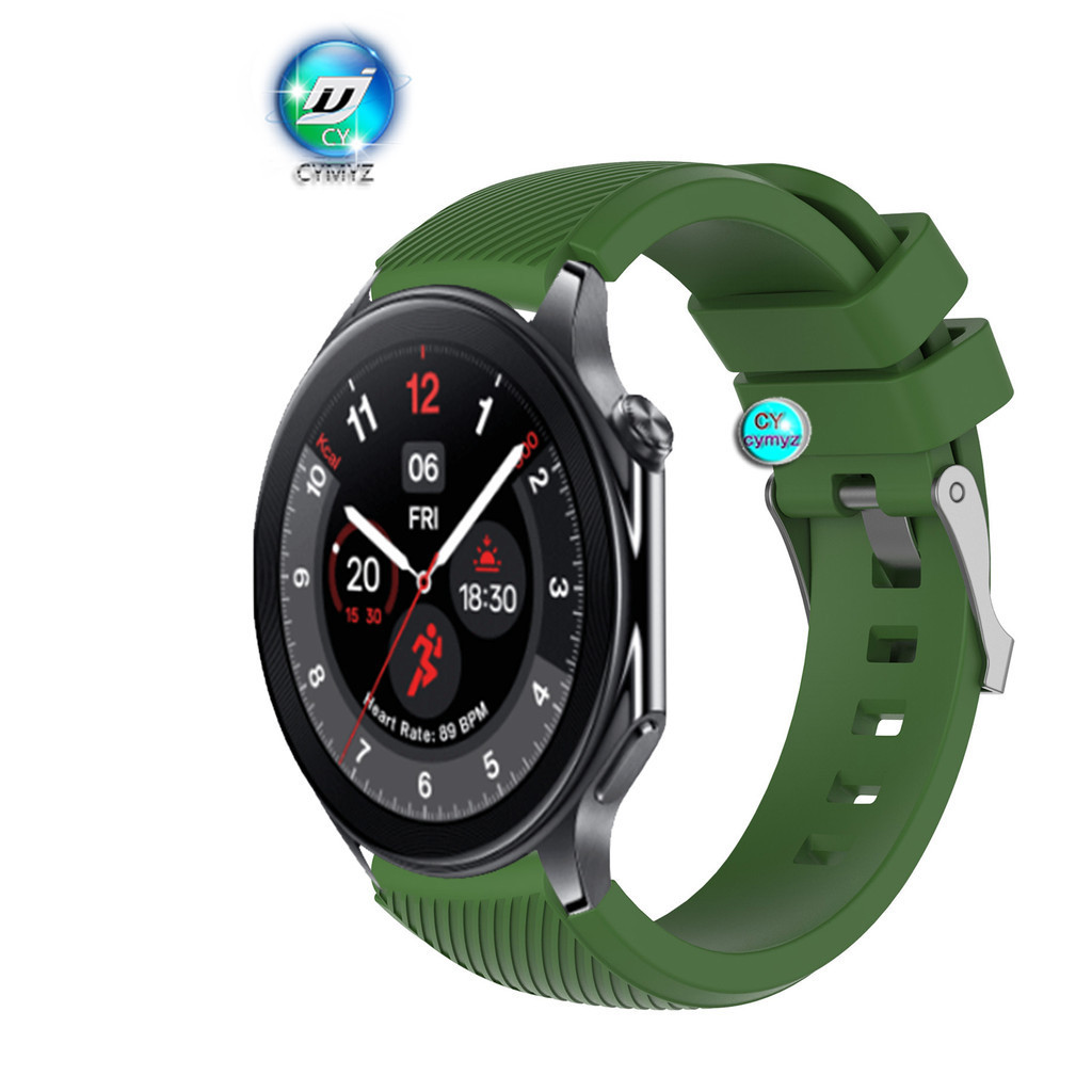Oppo Watch X 錶帶 OnePlus Watch 2 矽膠錶帶運動腕帶