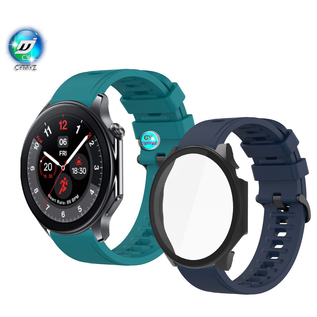 Oppo Watch X 錶帶 Oneplus Watch 矽膠錶帶 2 錶帶運動腕帶 oppo Watch X 手機殼