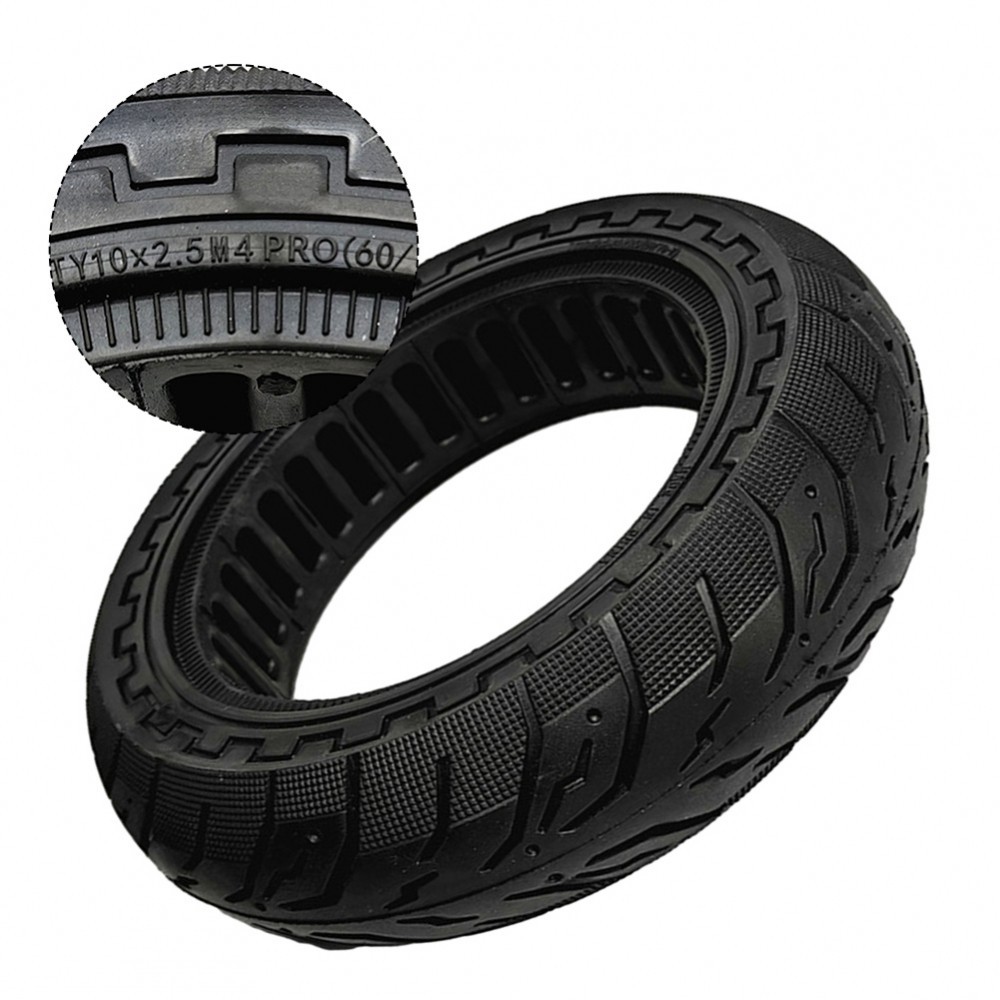XIAOMI 10 英寸 60/70-7.0 橡膠越野實心輪胎適用於小米 4Pro 電動滑板車