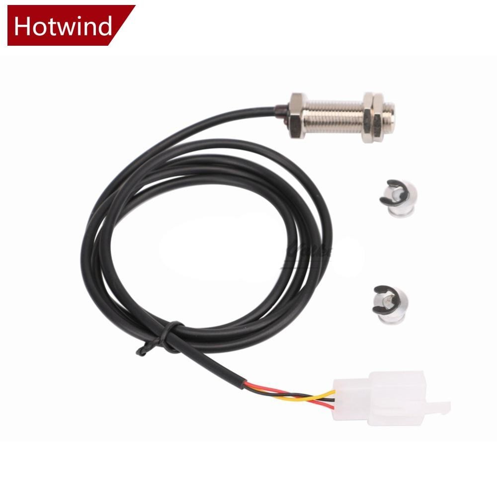 Hotwind 通用傳感器電纜和 2 個磁鐵,用於摩托車數字 ATV 里程表車速表轉速表 H6U3