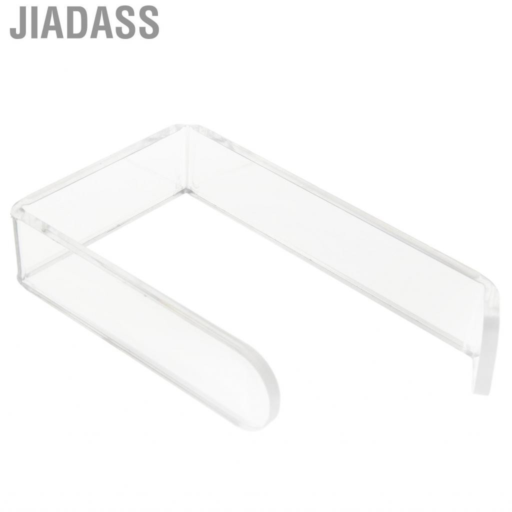 Jiadass 衛生紙架無鑽孔壓克力透明壁掛式