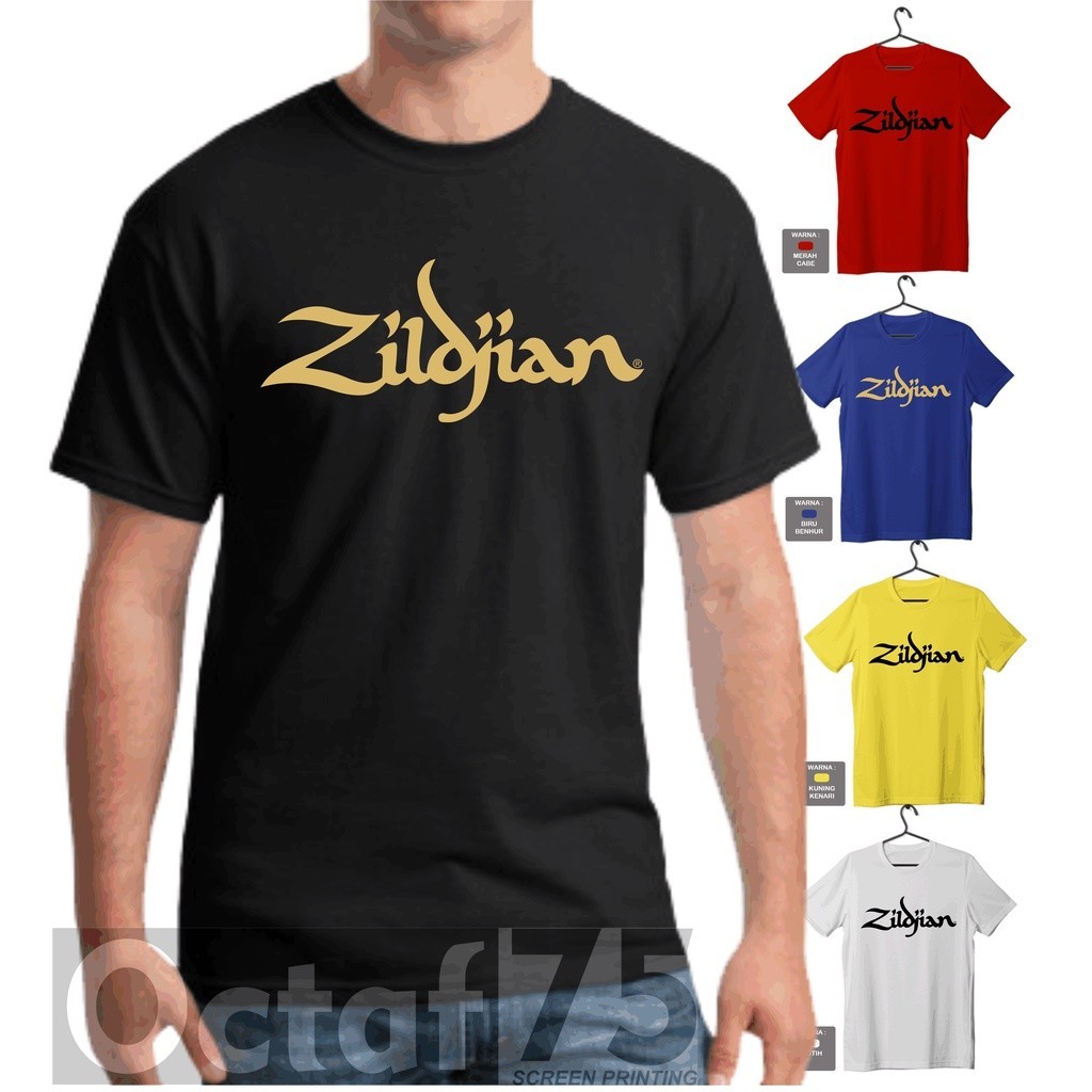Zildjian 精梳棉 T 恤 DRUMMER 服裝音樂家樂隊 Vimelnesha