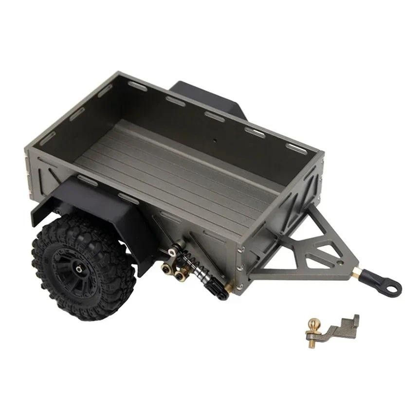 用於 TRX4M TRX4-M 1/18 RC 履帶式汽車升級零件配件的 PigRC 金屬拖車載貨架裝飾