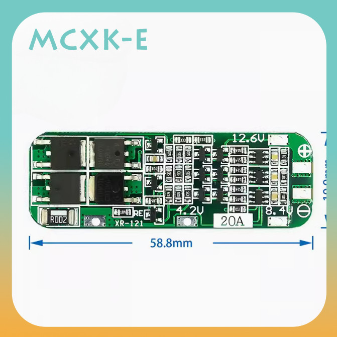 3s 20A鋰電池18650充電器PCB BMS保護板12.6V鋰離子電池充電模塊11.1V 12V 12.6V