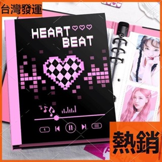 限時✨特價 畫素心跳 A5無內容卡冊 6孔 四宮格拍立得手賬3寸小卡收納冊 貼紙票據收納本 相簿本 ins小眾明