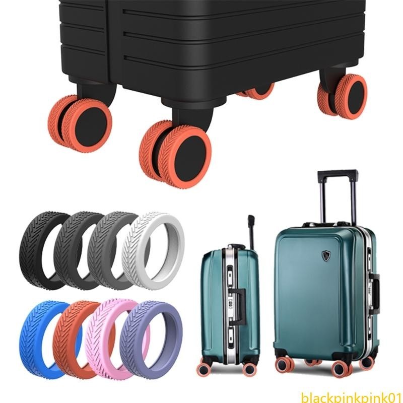 Bkpp1 手提箱輪罩矽膠套行李旋轉輪罩適用於大多數腳輪