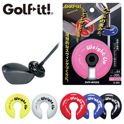 【速發】高爾夫揮杆練習 高爾夫練習器 正品日本LITE G-269高爾夫加重環 加重圈 高爾夫揮杆練習輔助配件