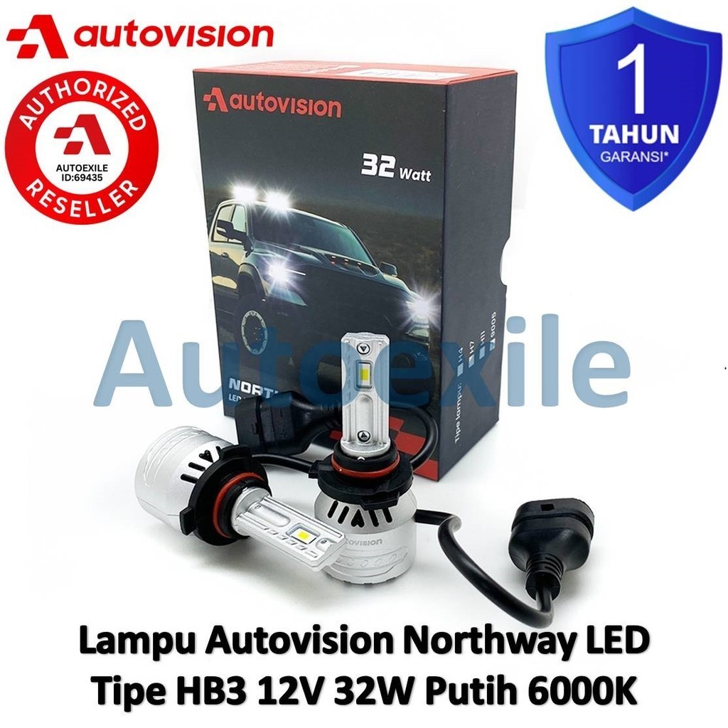 Putih Autovision Northway LED HB3 9005 白色 6000K 汽車燈