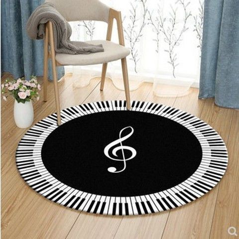 新品圓形鋼琴墊地毯專用隔音三角家用鍵盤抖音吸音音樂兒童地墊