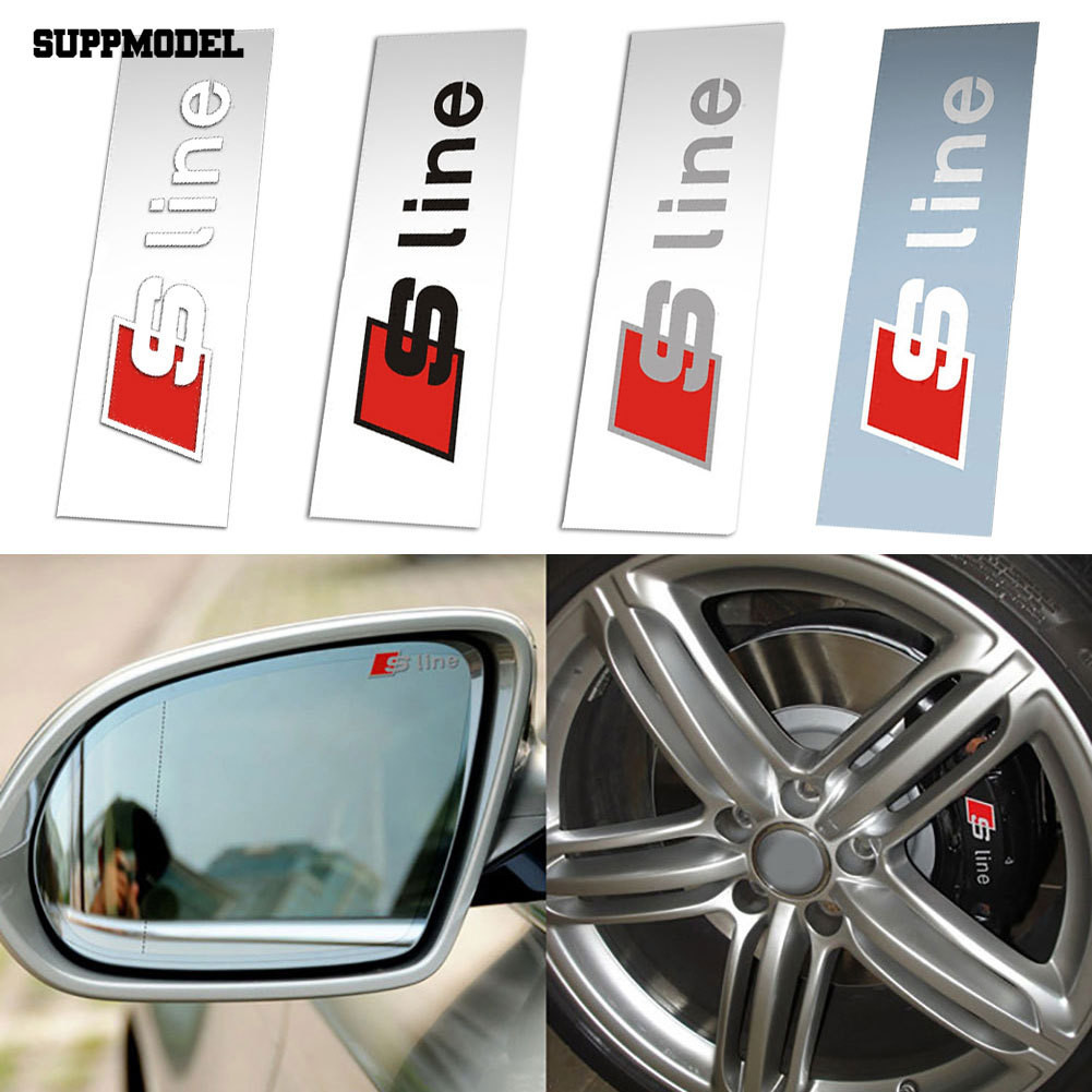 Suppmodel 6 件 S-line 汽車造型標誌標誌貼紙裝飾適用於奧迪 A1 A3 A4 A5 A6 A7