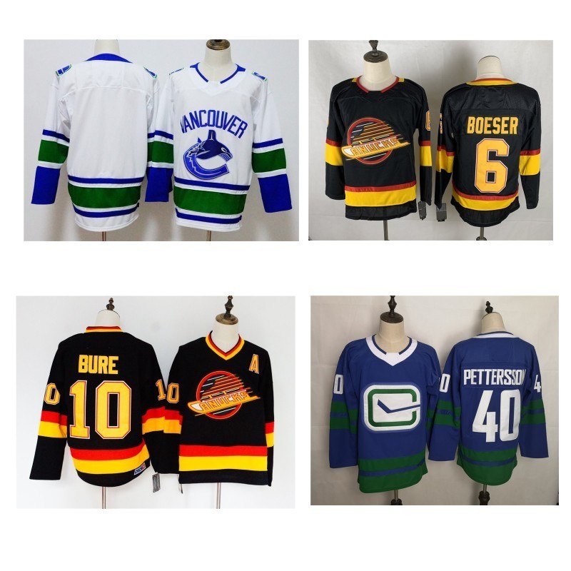 NHL曲棍球球衣冰球服 法衣隊冰球球衣 Vancouver Canucks Nhl 曲棍球服
