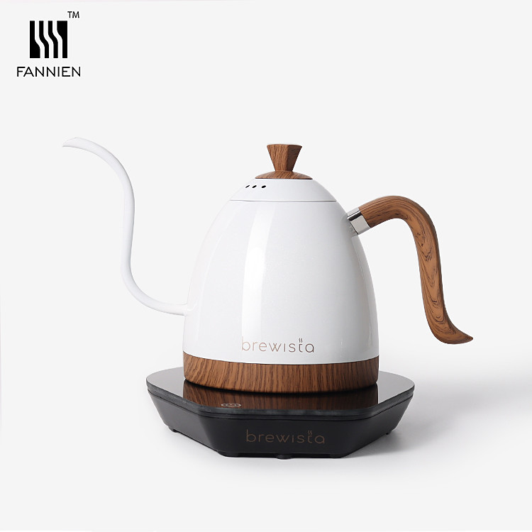 Brewista智能溫控手衝咖啡壺 手衝咖啡壺 304不鏽鋼細口壺 電熱水壺 燒水保溫壺