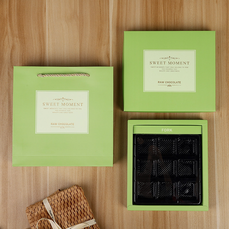 【現貨】【情人節包裝】9格 日式生巧包裝盒 高檔 手工巧克力 盒子 情人節送禮 DIY烘焙紙盒 空盒