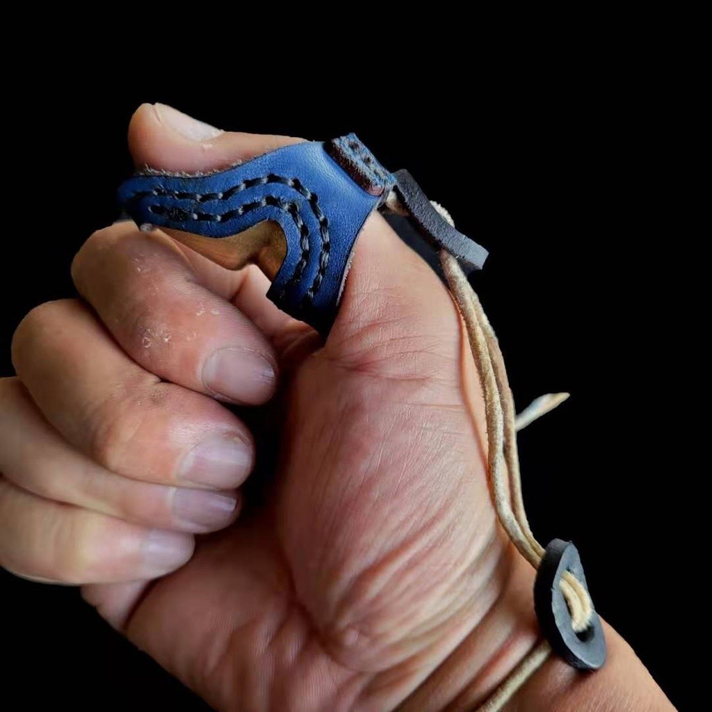 Elong 手指保護器用於傳統反曲弓手指保護手套