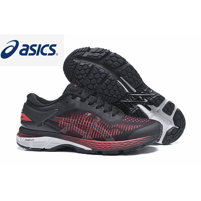 亞瑟士 Asics【現貨】asics GEL-KAYANO 25 男士穩定減震緩震鞋黑紅差速器