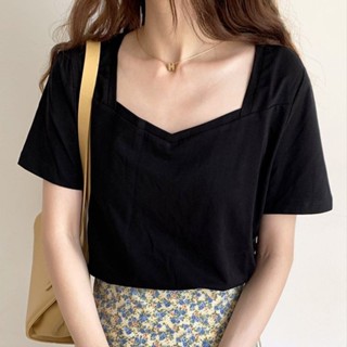 短袖白t恤女夏季韓版淑女氣質胖MM大碼上衣女2025新款小紅書推薦 顯瘦上衣 短袖t恤 大尺碼女裝【PAPA】