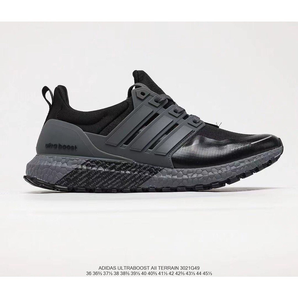 Ultra Boost 全地形 4.0 36-45 黑灰色搭配時尚運動鞋男女跑步步行鞋