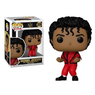 Funko Pop Rocks:邁克爾傑克遜(驚悚片)可動人偶玩具模型娃娃 359