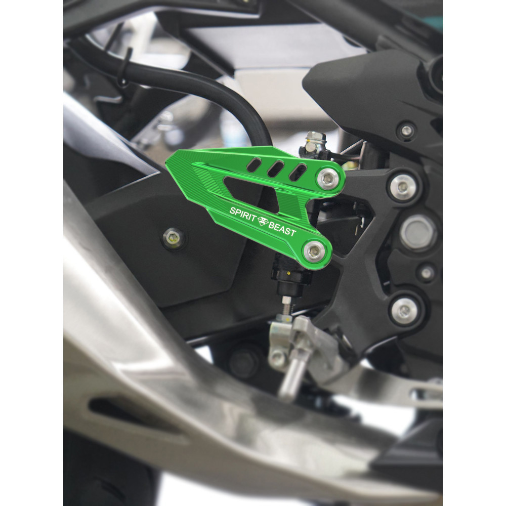 優馳車品靈獸適用川崎忍者Ninja400腳踏護板改裝摩托車Z400前腳蹬保護側板