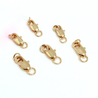宏雲Hongyun-HC(10pcs) 14k包金保色魚尾扣 龍蝦扣 diy手工飾品配件項鍊手鍊連接收尾扣