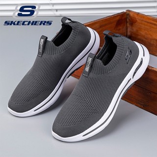 【全網布透氣】斯凱奇/Skechers Go Run ArchFit 現貨 男士大碼運動鞋 防滑登山鞋 套腳休閒鞋