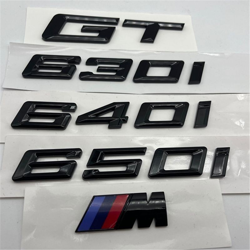BMW M標 車標 字標 貼標 6系改裝 GT 630i 640i 650i 黑武士車標 字標 尾標 後標 汽車高配 配