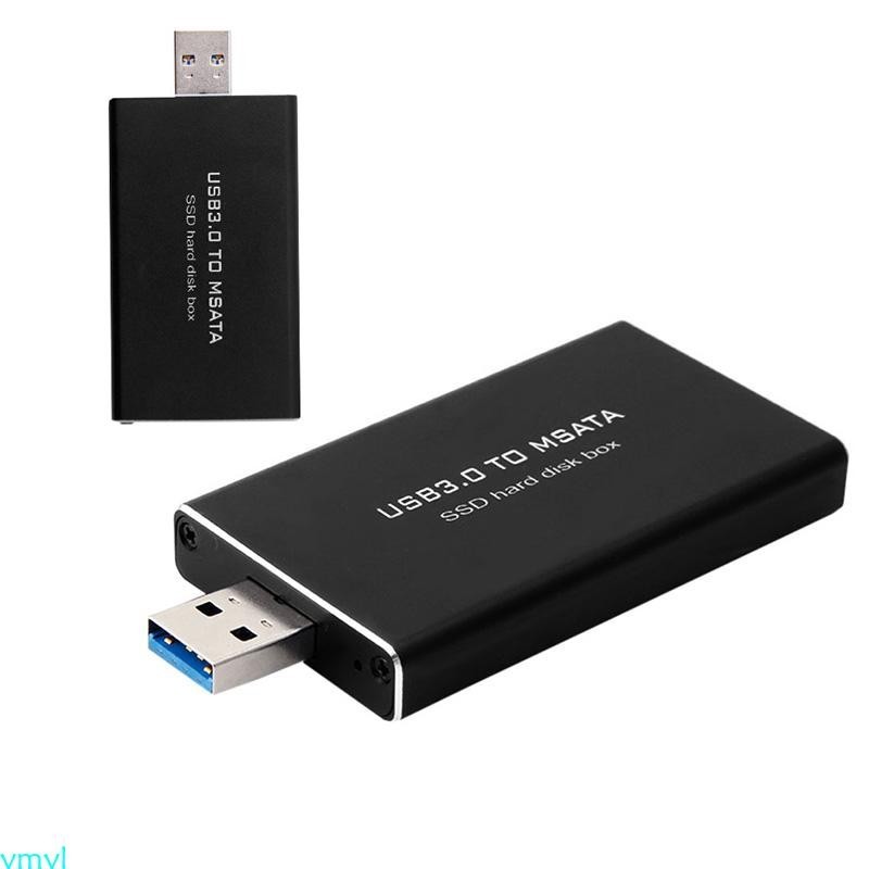 Ymyl USB 3 0 轉 mSATA SSD 硬盤盒轉換器適配器外殼外殼