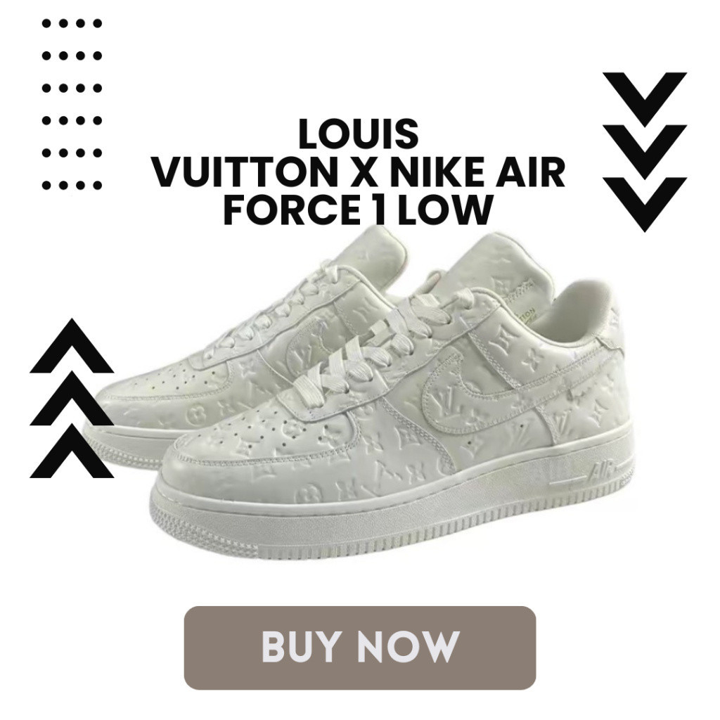 3.8 特价 LV x Nike Air Force 1 Low 男童 女童 童鞋 白色 LV聯名