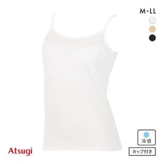 日本厚木ATSUGI內衣女帶杯透氣吸汗速幹夏季輕薄涼感打底吊帶背心(A5647266RS)(日本直郵)1