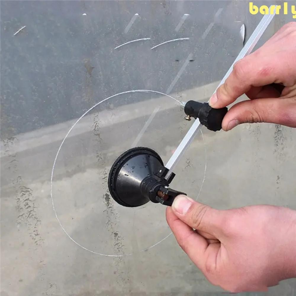 BARR1Y指南針玻璃切割機,方便可調圓規吸盤切割機,重型黑色專業圓圈開窗器開孔器