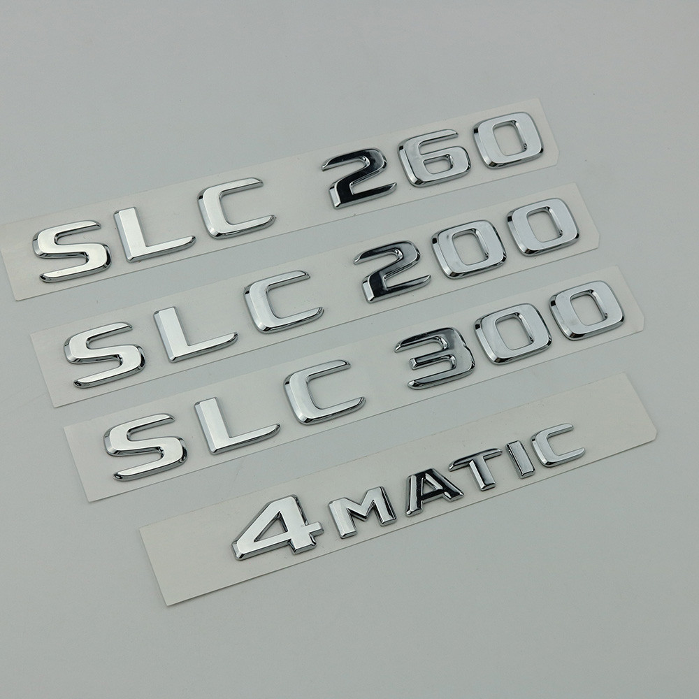 適用於賓士SLC200 SLC260 SLC300 SLC43改裝車標字標後尾標誌車貼