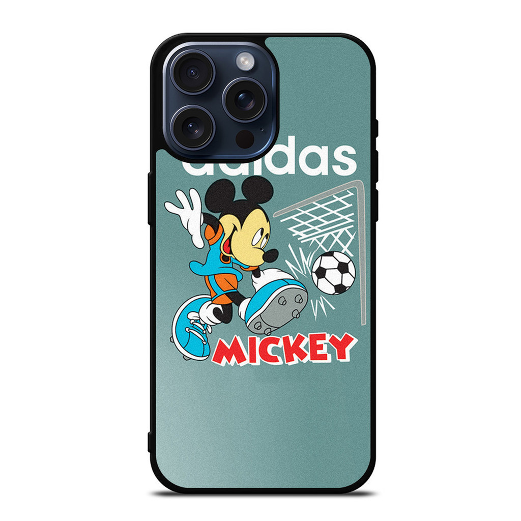 愛迪達 Adidas 米老鼠足球時尚新款精緻手機殼保護套適用於 IPhone 15 Pro Max